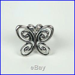 James Avery Spring Butterfly Ring. 925 Silver Rare Retired Sz 8 — James