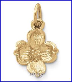 100% Authentic James Avery 14k Dogwood Charm Uncut Jump Ring