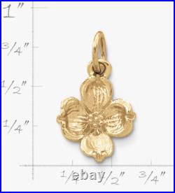100% Authentic James Avery 14k Dogwood Charm Uncut Jump Ring