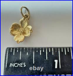 100% Authentic James Avery 14k Dogwood Charm Uncut Jump Ring