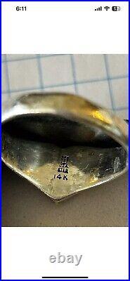 14K Gold And Silver James Avery Dove Heart Ring Size 9.25. Free Shipping