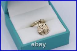 14K Yellow Gold James Avery Sand Dollar Charm Ring Size 2.75