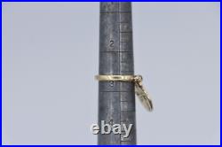 14K Yellow Gold James Avery Sand Dollar Charm Ring Size 2.75
