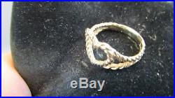 14K Yellow Gold TWISTED WIRE HEART RING Size 7.5 james avery JIM MORRIS