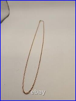 14k Yellow Gold James Avery 1.86 MM Light Rope Chain Necklace 20 Inches Long