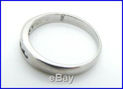 18K James Avery White Gold Debra Diamond Ring Band Size 7
