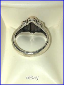 2 james avery rings marked JA Ster sz 6 & 6.5 silver