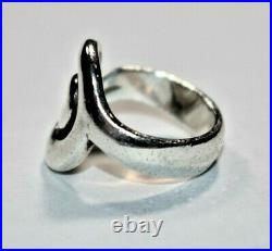 Amazing RETIRED JAMES AVERY Sterling Silver 925 Omega Swirl Band Ring Sz- 5.5