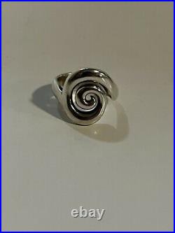 Amazing RETIRED JAMES AVERY Sterling Silver 925 Omega Swirl Band Ring Sz- 7