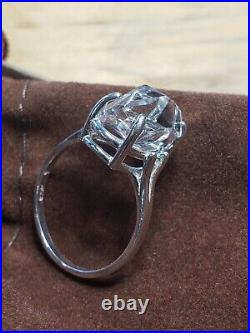 Authentic Herkimer Diamond Ring Quartz Crystal Sterling Silver Not James Avery