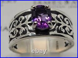 Authentic James Avery ADOREE RING AMETHYST Sz-9.5, Silver DB-79, RG-684-AME $240