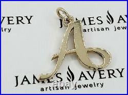 Authentic James Avery Script Initial A Charm 14KT Gold AG 57 # CM-316 uncut Ring