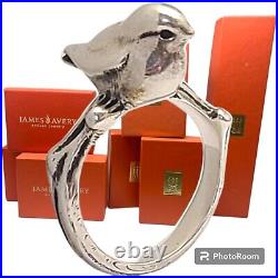 BEAUTIFUL James Avery Retired Bird on a Branch Ring Sz 7.5 SO PRETTY