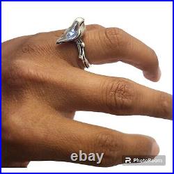 BEAUTIFUL James Avery Retired Bird on a Branch Ring Sz 7.5 SO PRETTY