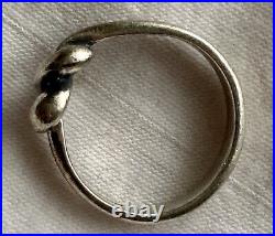 BEAUTIFUL Retired James Avery Sterling Silver 925 Love Knot Heart Ring Size 9.25