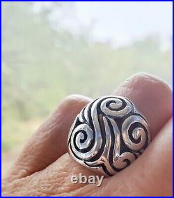 Beautiful James Avery Retired Scroll Dome Openwork Ring Size 6.5 NICE