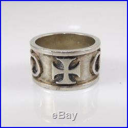EARLY James Avery Sterling Silver Pattee Cross Eternity Band Ring Size 11 LFA5