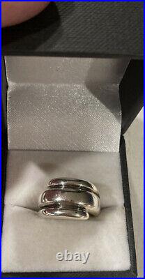 HTF James Avery 925 Triple Dome Band Ring, Sz. 6.5, 11 Gr