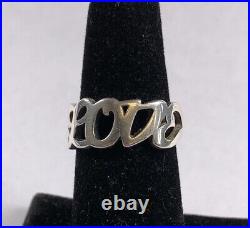 Hard to Find James Avery LOVE Script Ring, Size 8, Sterling Silver