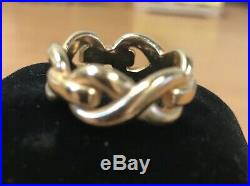 JAMES AVERY 14K Gold INFINITY BAND RING Size 7.5