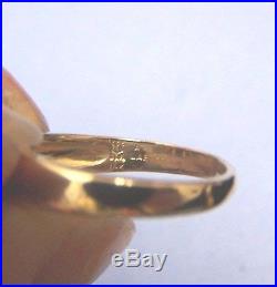 JAMES AVERY 14K Gold Verona Diamond Emerald Ring Size 5.75