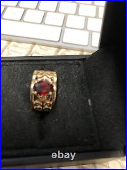 JAMES AVERY 14K Yellow Gold ADOREE Ring with Garnet Gemstone Size 5