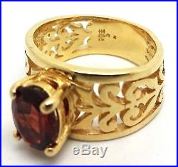 JAMES AVERY 14K Yellow Gold Adoree Garnet Ring Size 6 / 6.5 Grams