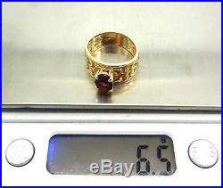 JAMES AVERY 14K Yellow Gold Adoree Garnet Ring Size 6 / 6.5 Grams