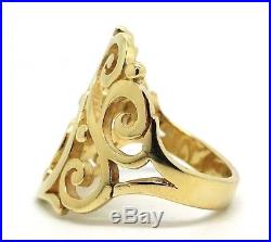 JAMES AVERY 14K Yellow Gold Open Sorrento Ring Size 7 / 7.3 Grams
