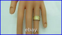 JAMES AVERY 14k GOLD JEWISH Song Of Solomon DESIGN CIGAR BAND RING Size 4.5