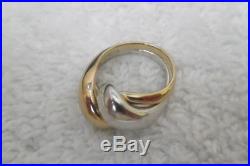 JAMES AVERY 14k YELLOW GOLD AND STERLING SILVER RING SIZE 6