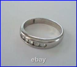 JAMES AVERY 18K Pallidum White Gold & Diamond DEBRA Ring Size 5-1/2