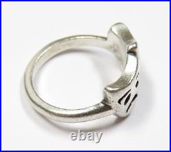 JAMES AVERY 925 Silver Theater Comedy & Tragedy Mask Ring Size 3 #34207K