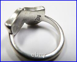 JAMES AVERY 925 Silver Theater Comedy & Tragedy Mask Ring Size 3 #34207K