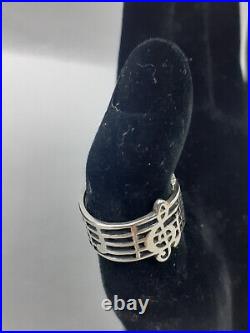 JAMES AVERY AMAZING GRACE MUSICAL NOTE RING Retired Size 7