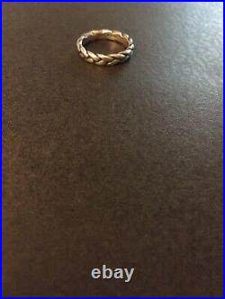 JAMES AVERY Braid Band Ring Sterling Silver Size 6 RETIRED Wedding
