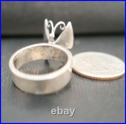 JAMES AVERY FLOWER / BUTTERFLY STERLING SILVER MARIPOSA RING Size 10