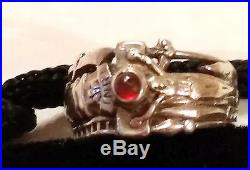 JAMES AVERY MARTIN LUTHER CABACHON GARNET RING RETIRED Sterling Silver 5.25 sz