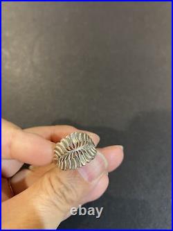 JAMES AVERY MIMOSA LEAF STERLING SILVER RING RARE RETIRED DESIGN Size 8