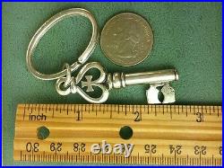 JAMES AVERY RETIRED Key to my HEART Key Ring or PENDANT solid SILVER