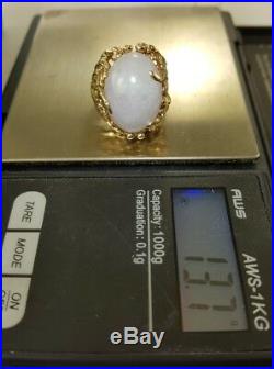 JAMES AVERY RETIRED Original 14k -Wht Jade Moon Ring limitEdition1/1worldwide
