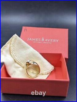 JAMES AVERY Rare RETIRED 14K Gold MOBIUOS TWIST Ring Size 6, 6.5 Weight 10.87Gr