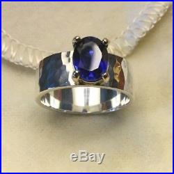 JAMES AVERY SAPPHIRE JULIETTA RING, 14K & STERLING SILVER, SIZE 7, Excellent