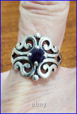 JAMES AVERY STERLING SILVER SPANISH LACE Purple Amethyst RING-SIZE 7 GEORGEOUS