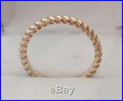 JAMES AVERY Small Twisted Wire Ring 14k yellow Gold Size 7
