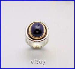JAMES AVERY Sterling Silver/14K Yellow Gold Sodalite Ring