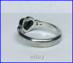 JAMES AVERY Sterling Silver/14k YELLOW GOLD Heart Dome Ring Sz7