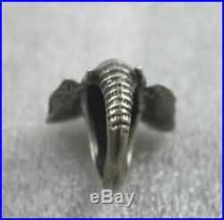 JAMES AVERY Sterling Silver Large African Elephant Ring Size 8 Retired