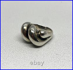 JAMES AVERY Sterling Silver TWISTED DOME Modernist Ring Size 8 RARE & RETIRED