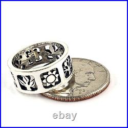JAMES AVERY Vintage FOUR SEASONS Band Sterling Silver Ring Size 6 Sun Tree Plant